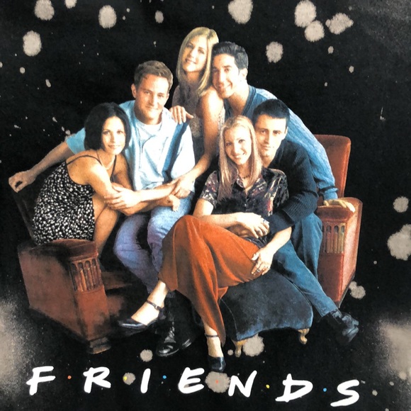 NWT FRIENDS Bleached dyed t shirt size small - Picture 2 of 4